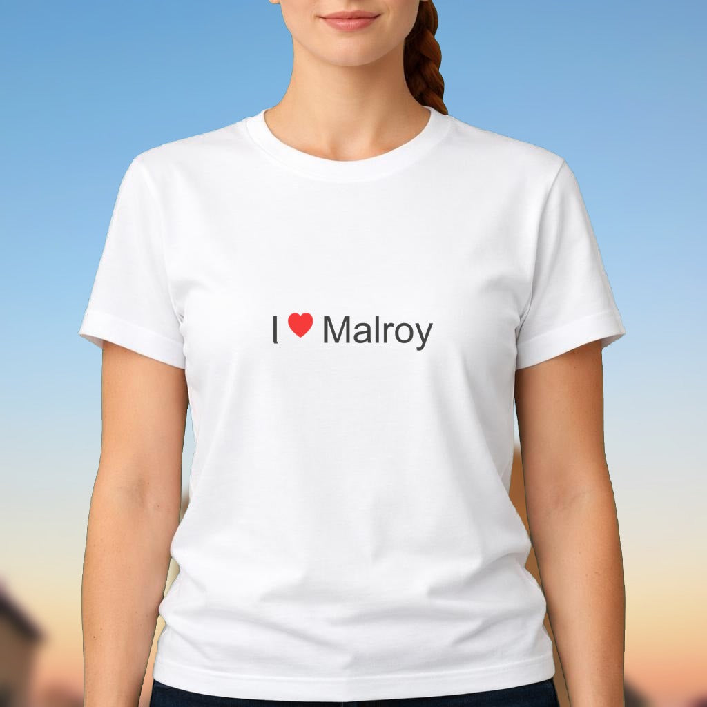 T-shirt I love malroy