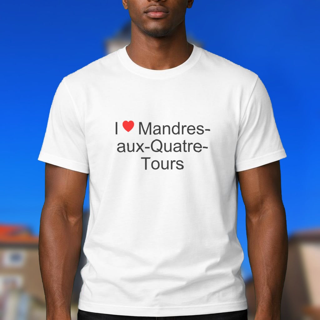 T-shirt I love mandres-aux-quatre-tours