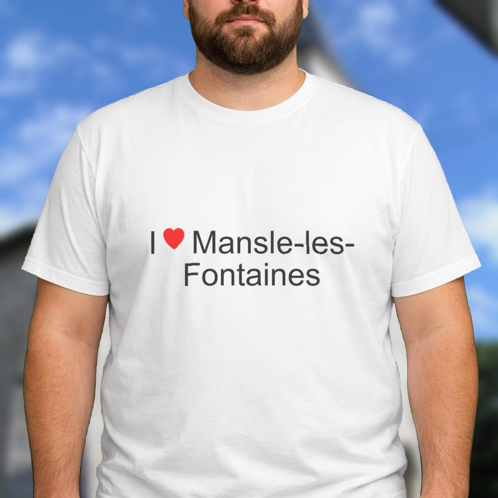 T-shirt I love mansle-les-fontaines