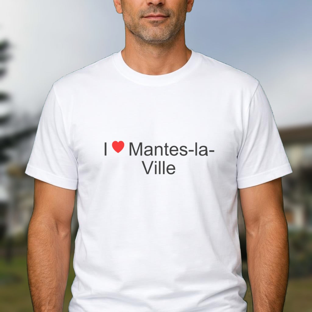 T-shirt I love mantes-la-ville