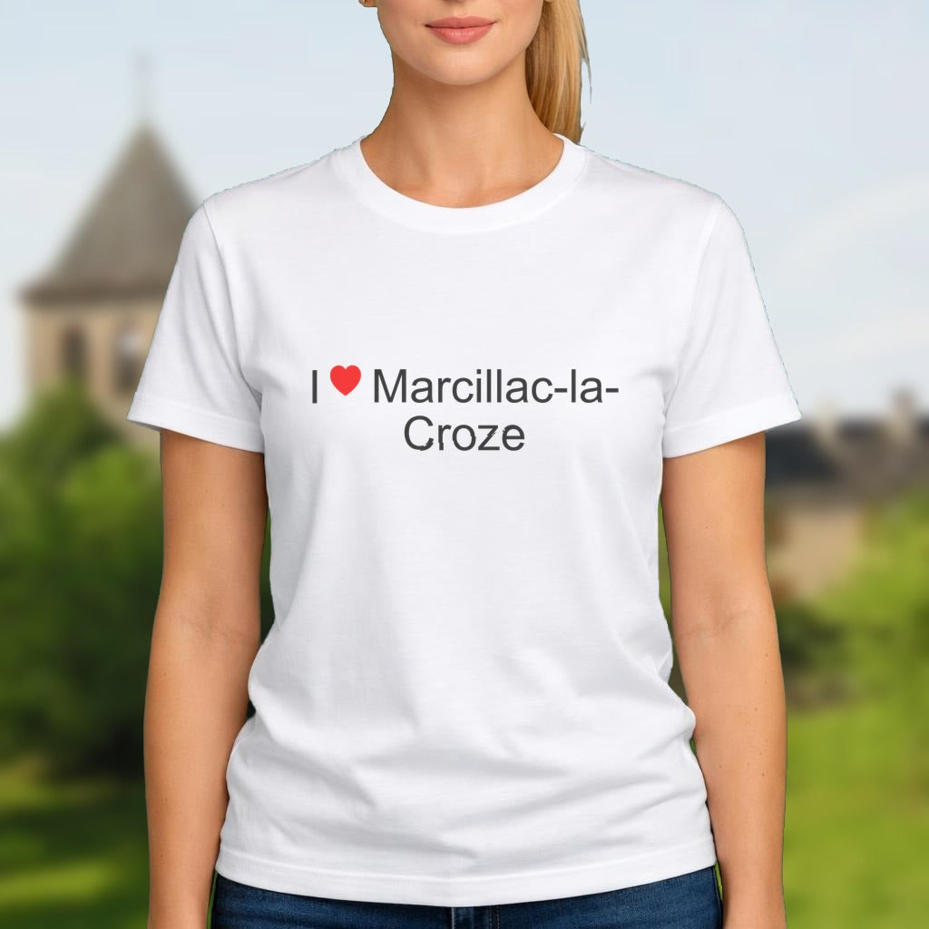 T-shirt I love marcillac-la-croze