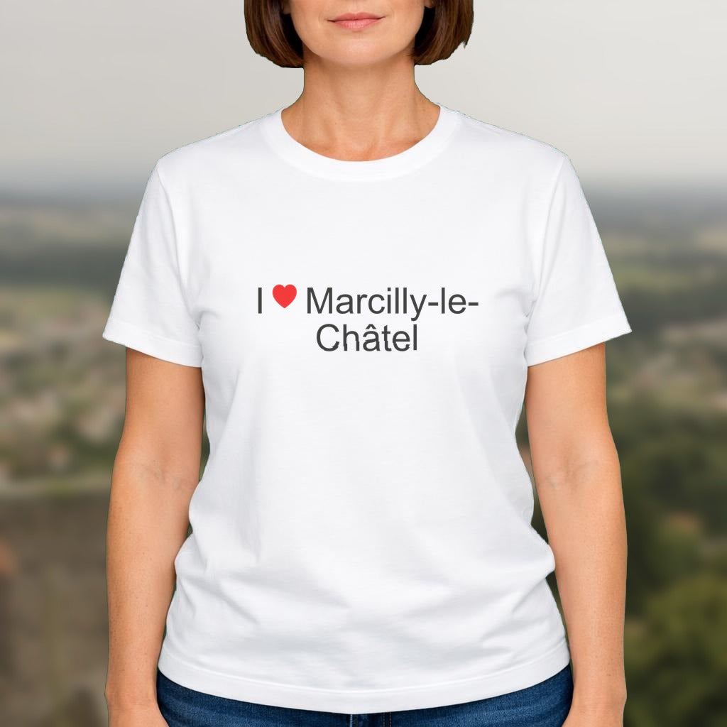 T-shirt I love marcilly-le-châtel