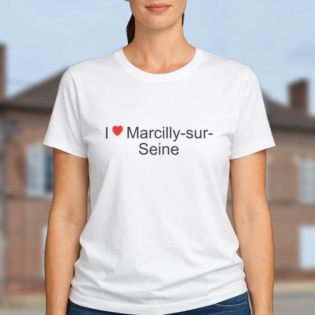 T-shirt I love marcilly-sur-seine