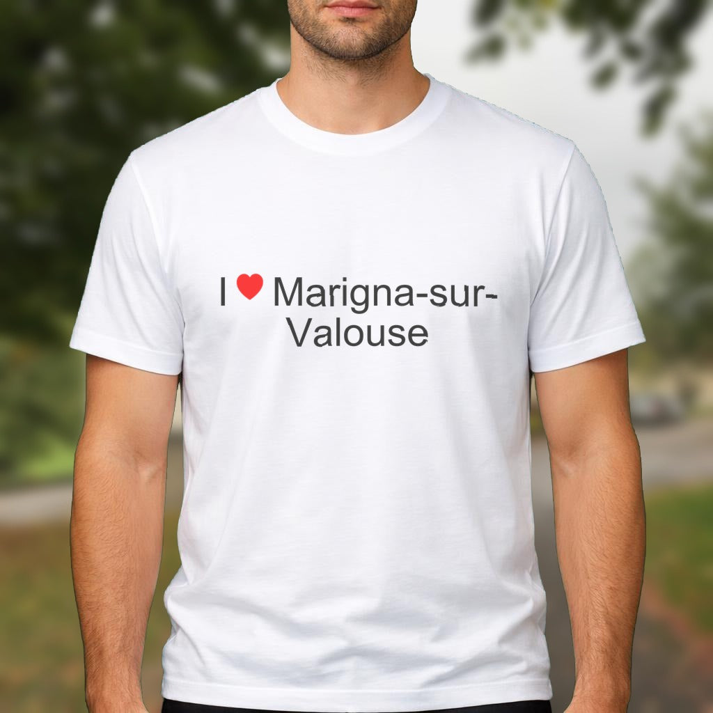 T-shirt I love marigna-sur-valouse