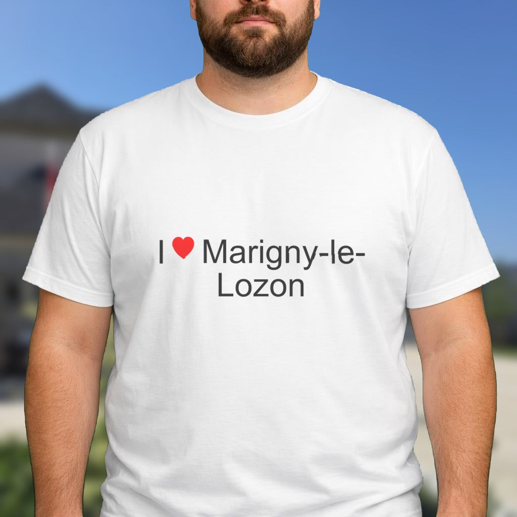 T-shirt I love marigny-le-lozon
