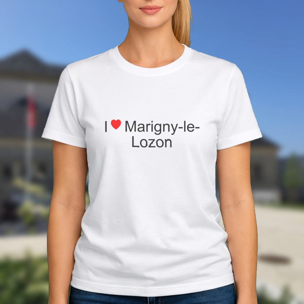 T-shirt I love marigny-le-lozon