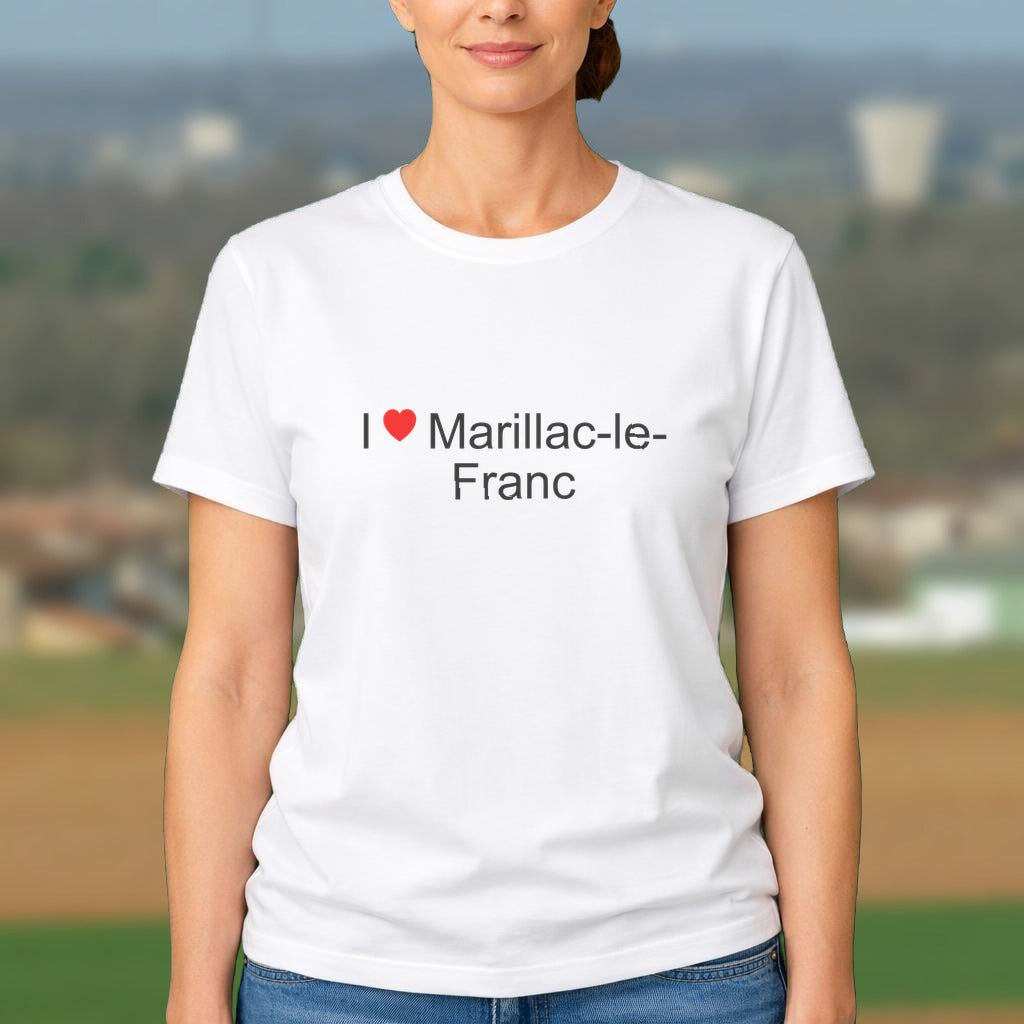 T-shirt I love marillac-le-franc