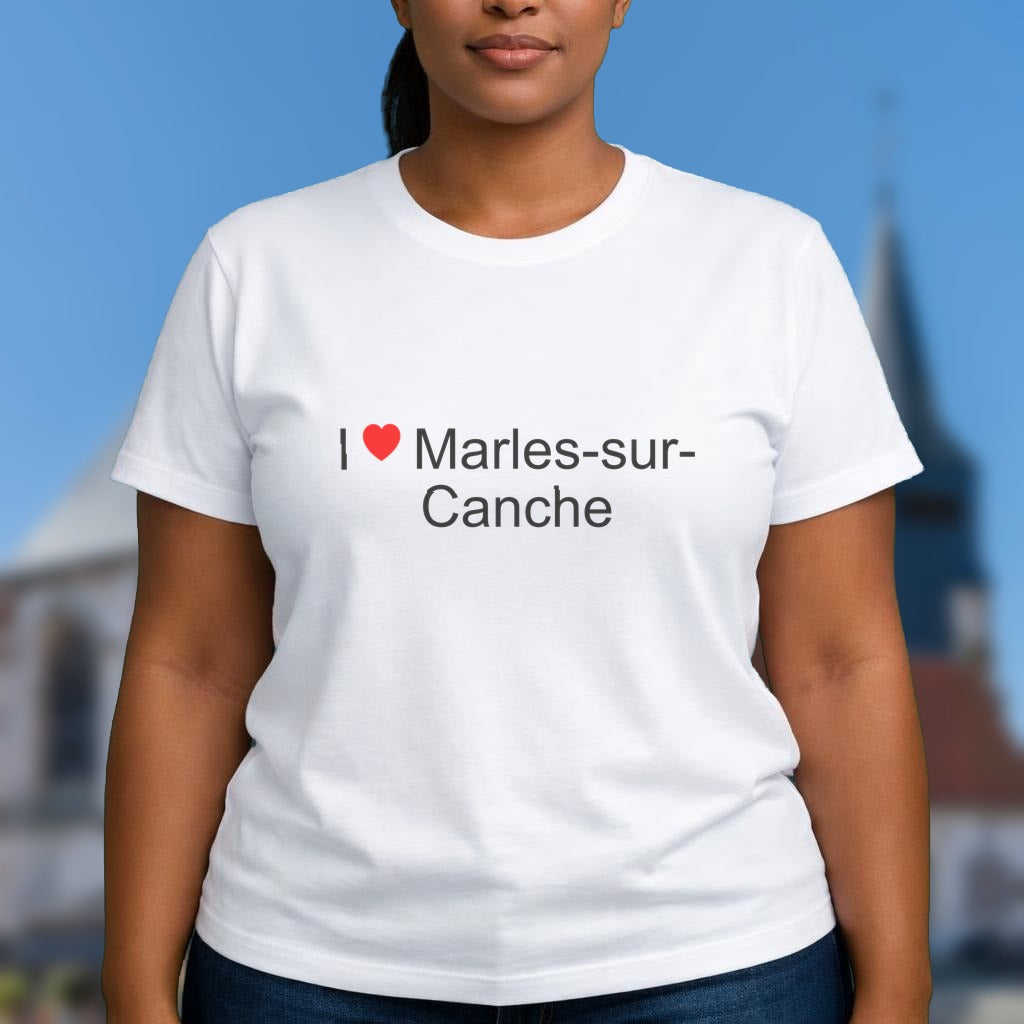 T-shirt I love marles-sur-canche