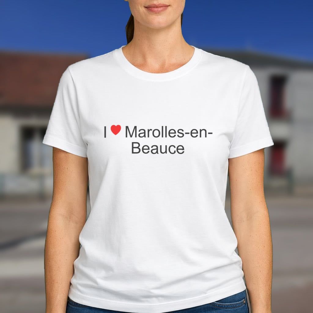 T-shirt I love marolles-en-beauce