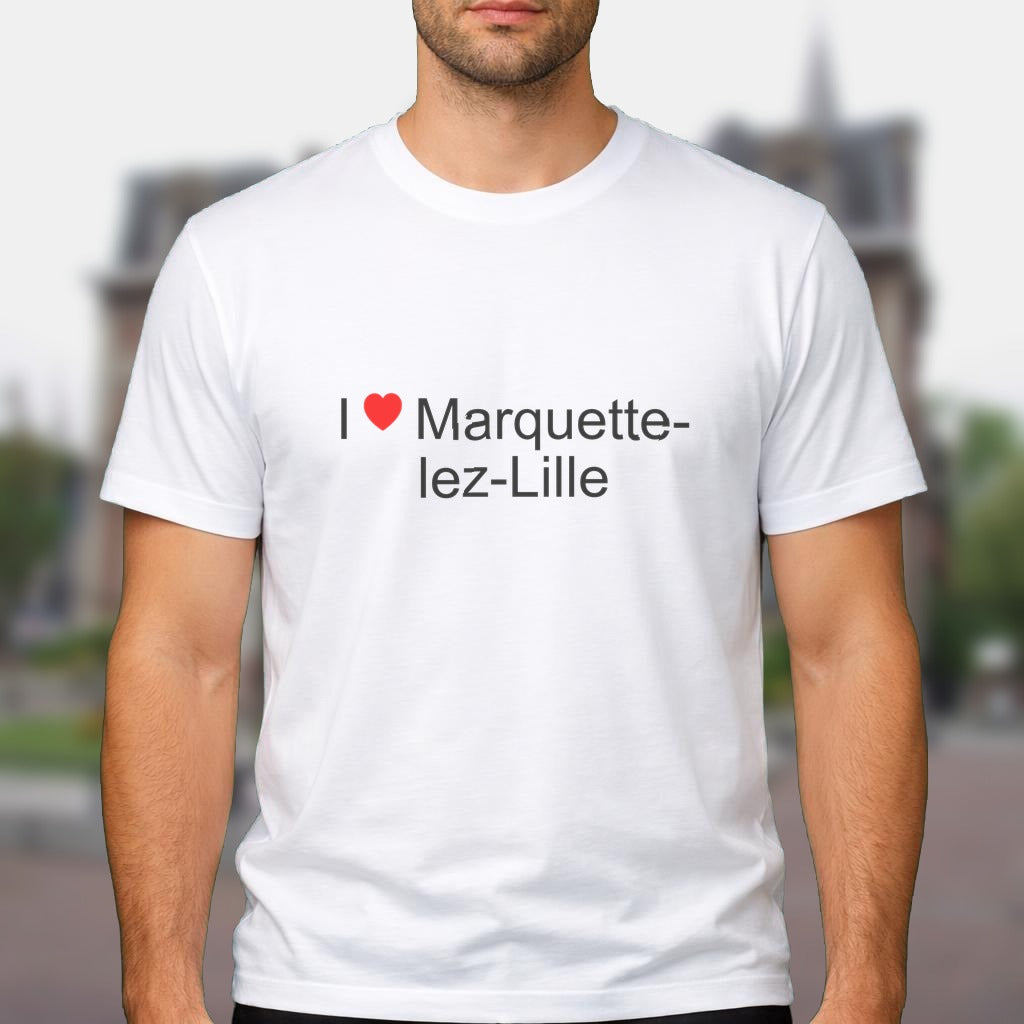 T-shirt I love marquette-lez-lille