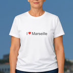 T-shirt I love Marseille – souvenir de Marseille, Bouches-du-Rhône | Citeeshirt – vue 1