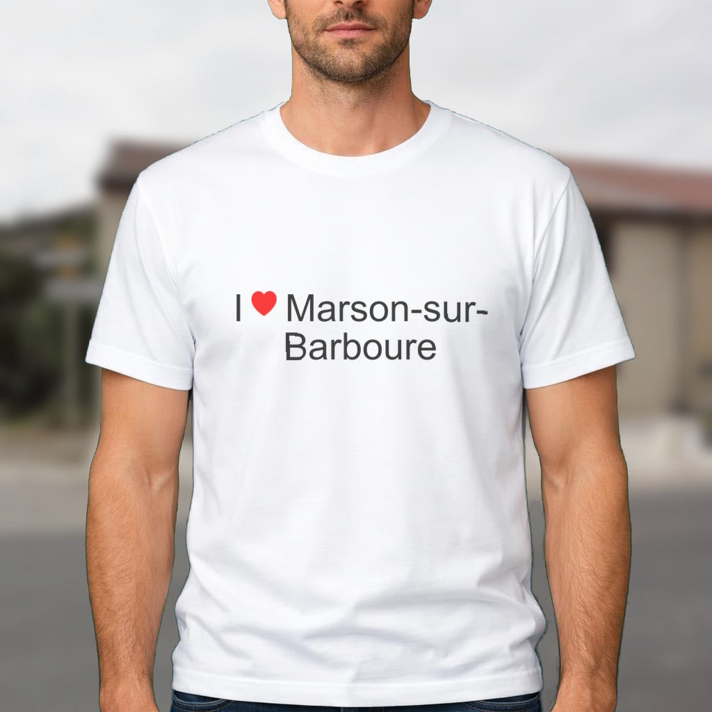 T-shirt I love marson-sur-barboure