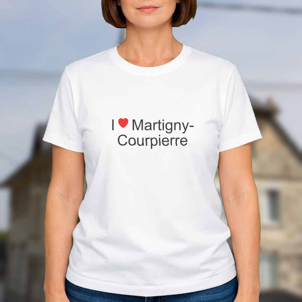 T-shirt I love martigny-courpierre