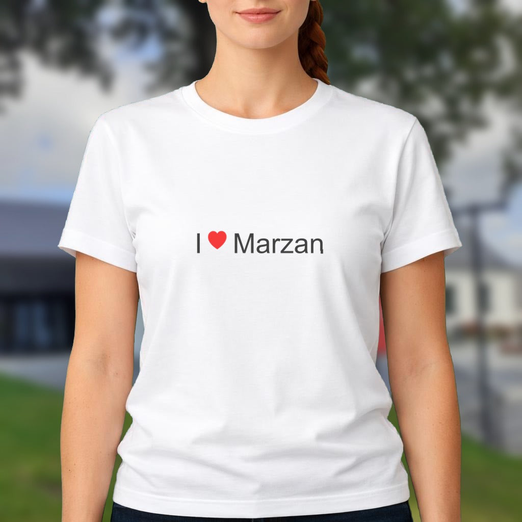 T-shirt I love marzan