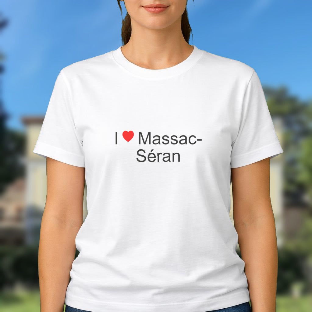 T-shirt I love massac-séran