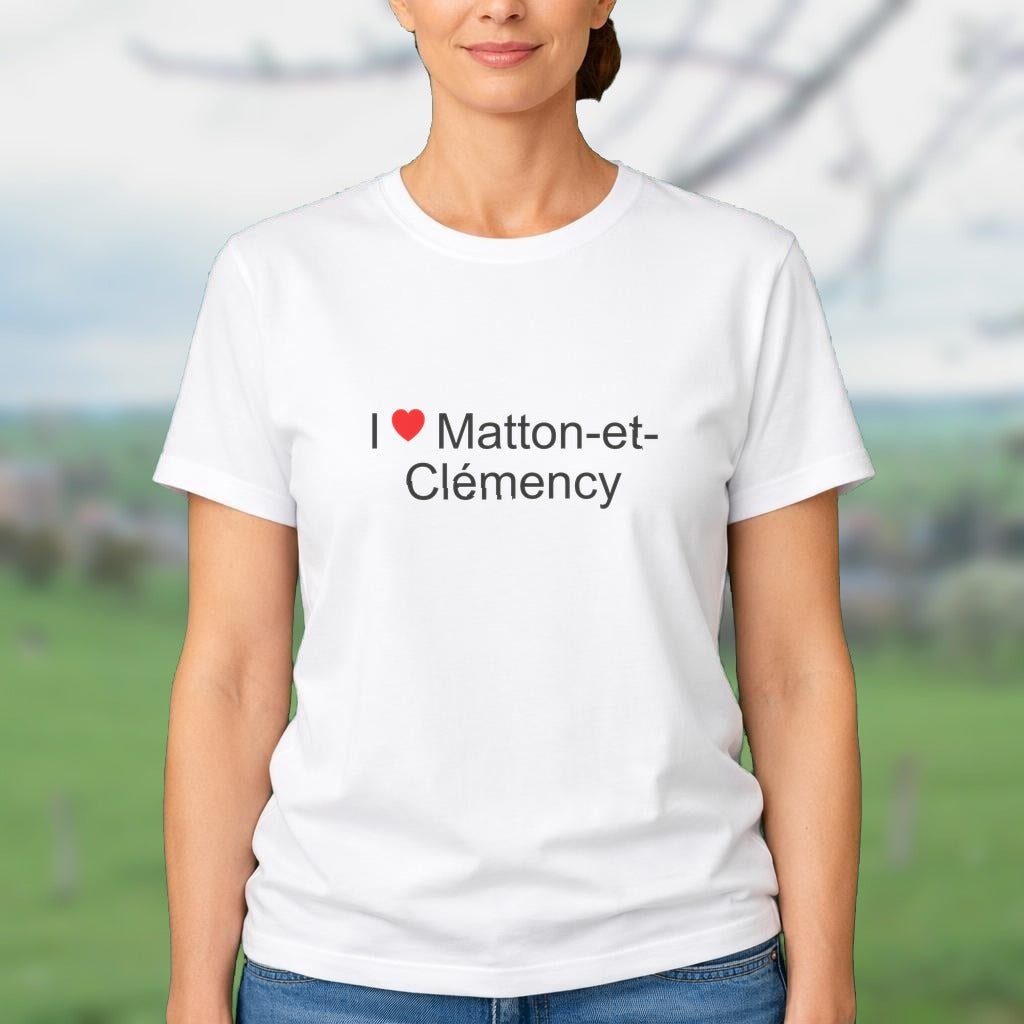 T-shirt I love matton-et-clémency