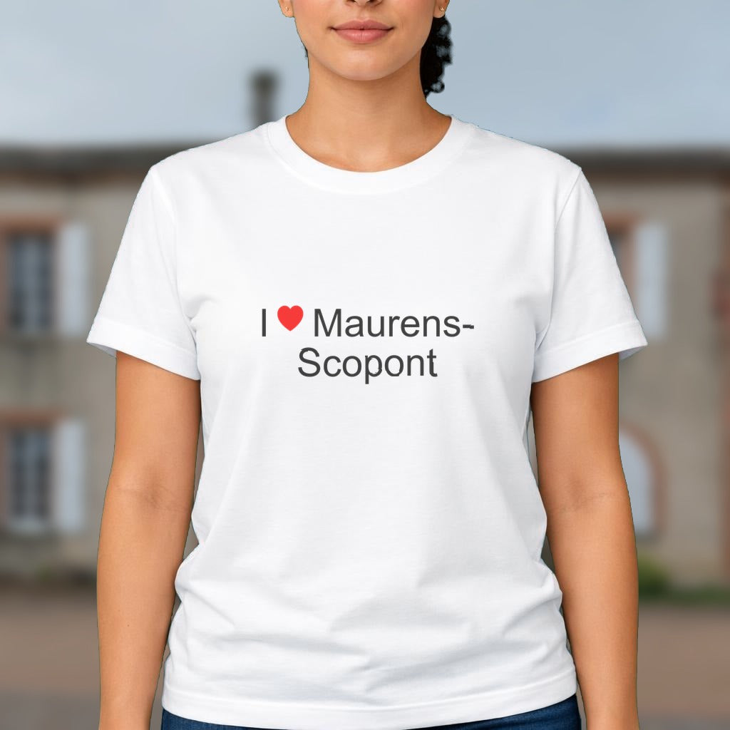 T-shirt I love maurens-scopont