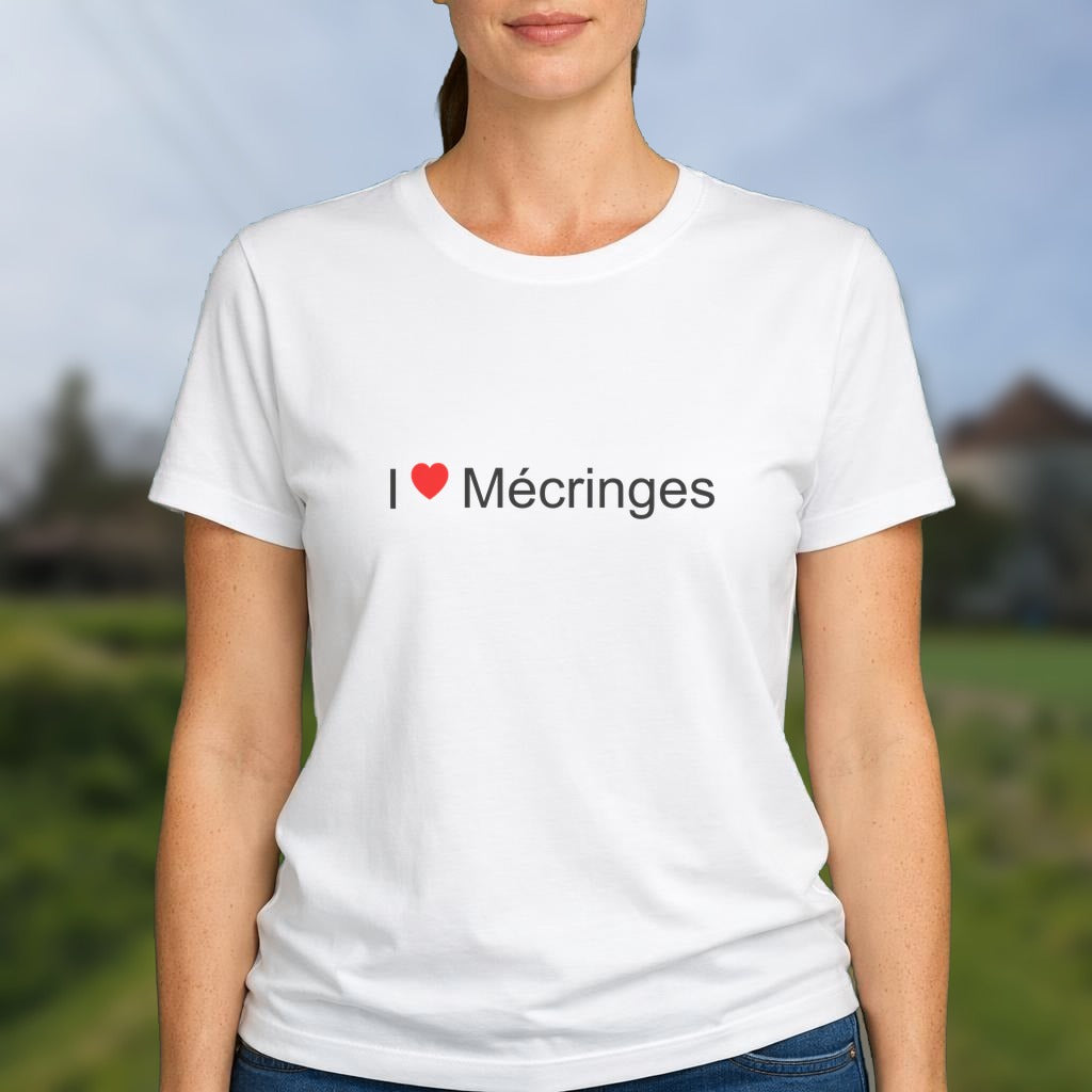 T-shirt I love mécringes