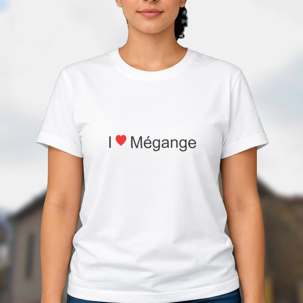 T-shirt I love mégange