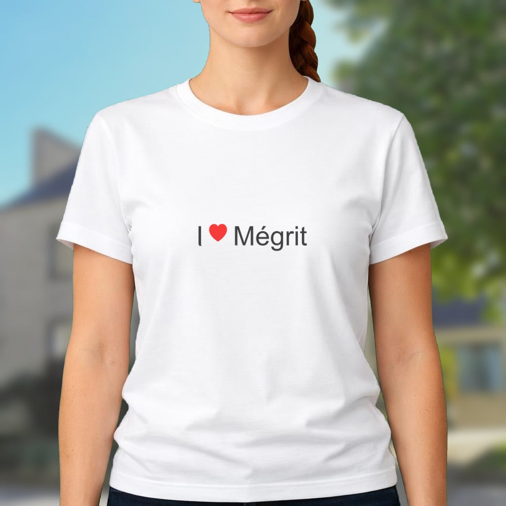 T-shirt I love mégrit
