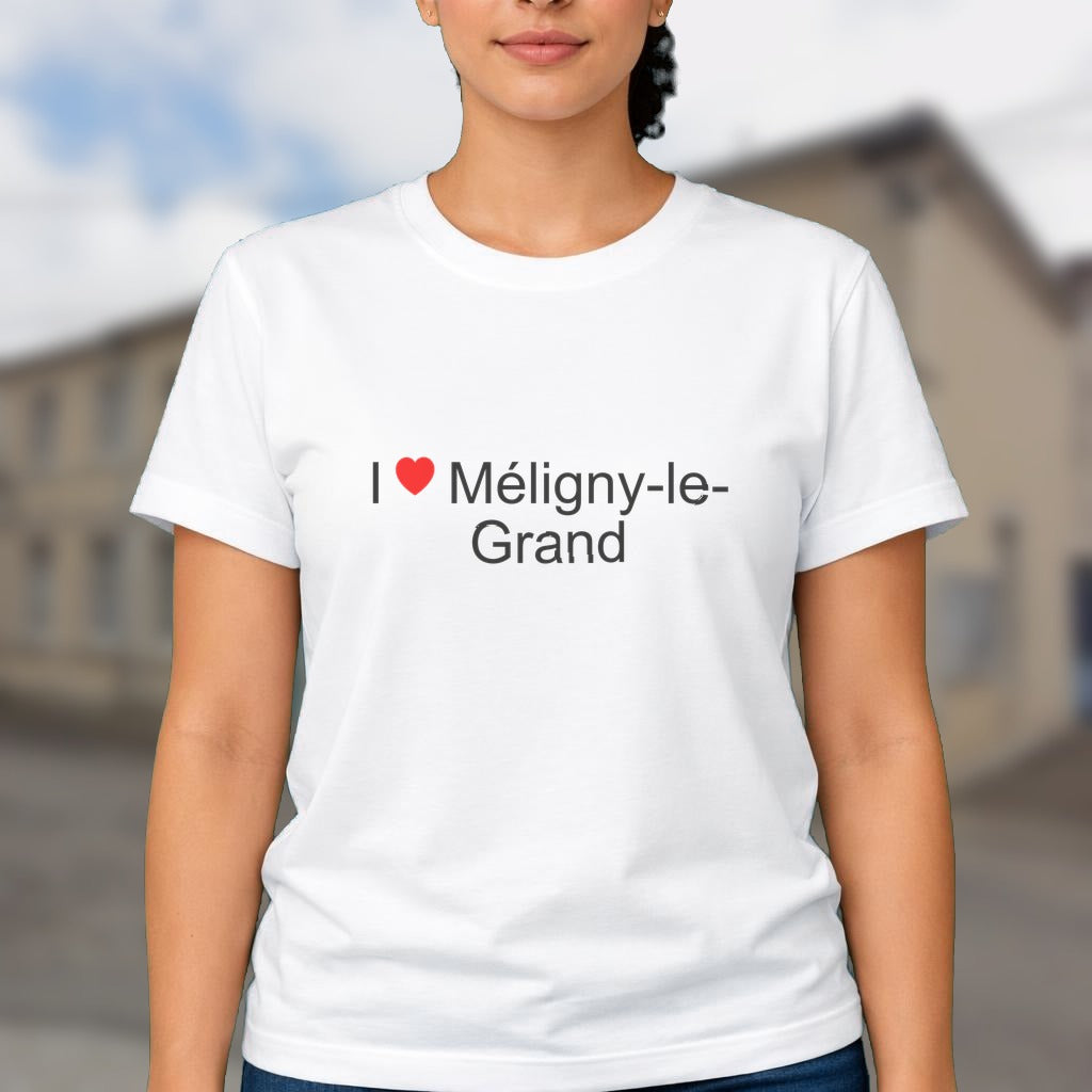 T-shirt I love méligny-le-grand