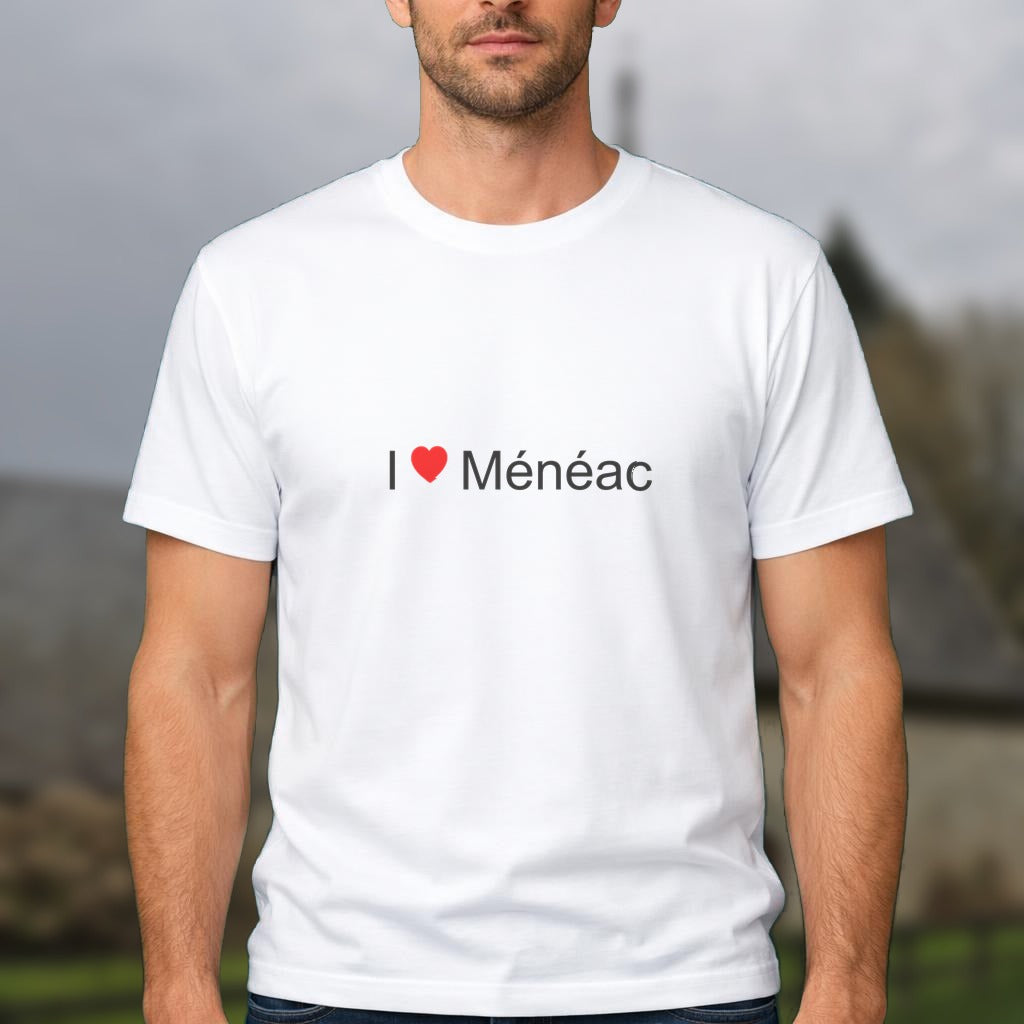 T-shirt I love ménéac