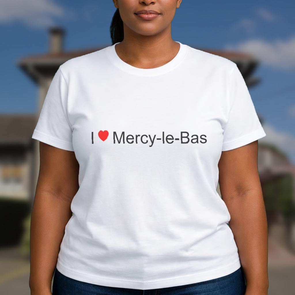 T-shirt I love mercy-le-bas