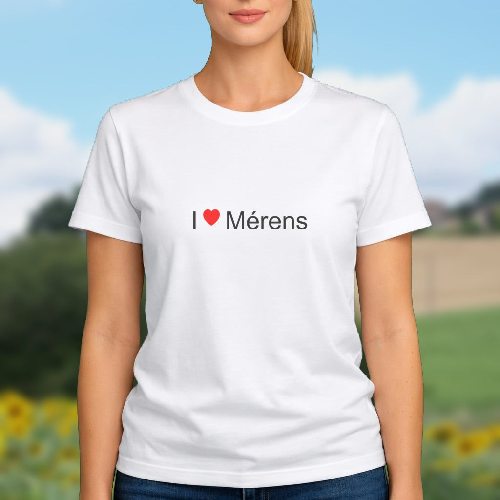 T-shirt I love mérens