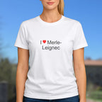 T-shirt I love merle-leignec