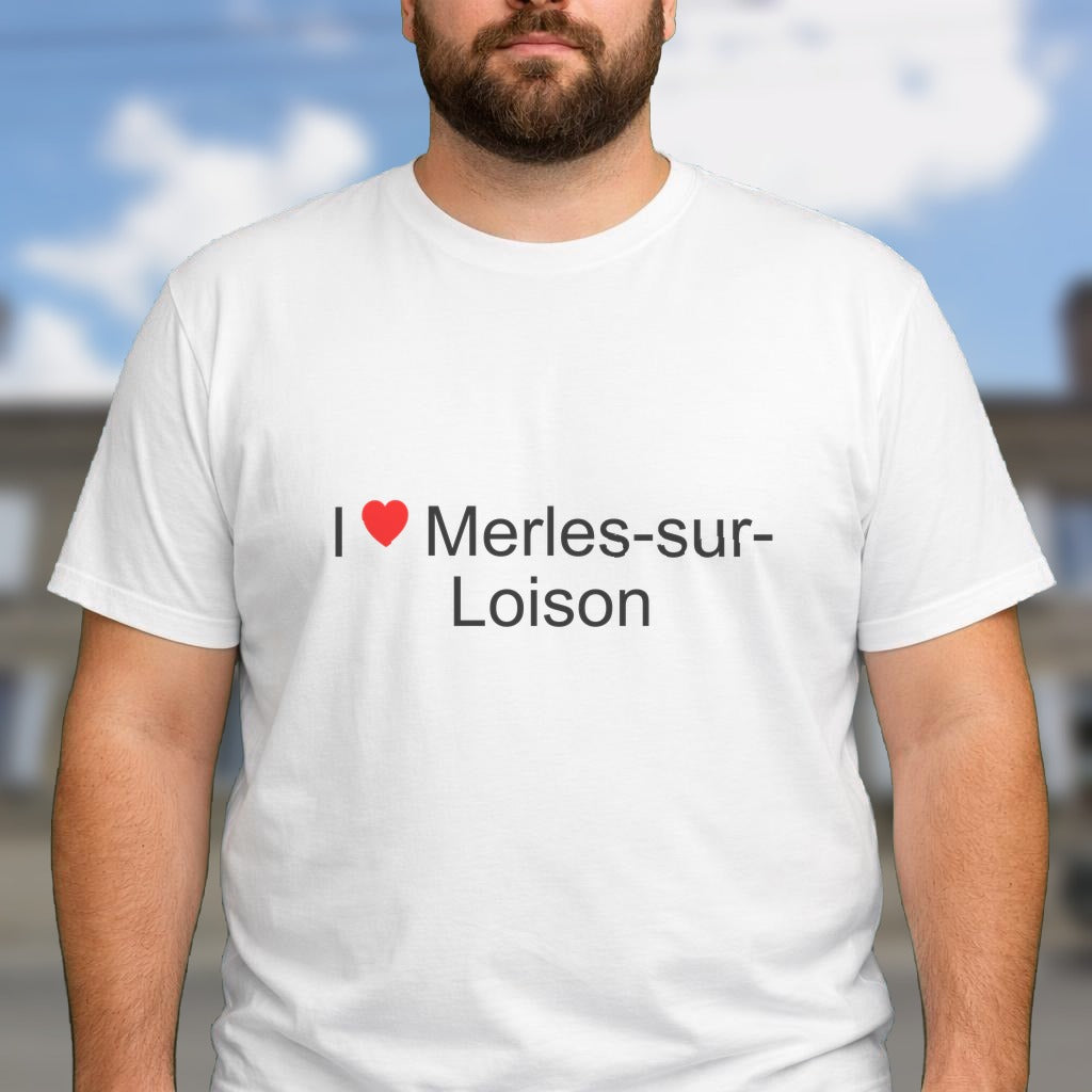 T-shirt I love merles-sur-loison