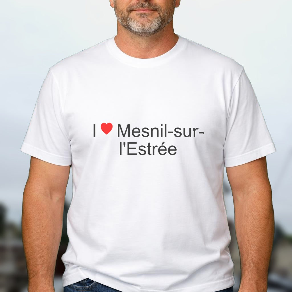T-shirt I love mesnil-sur-l'estrée