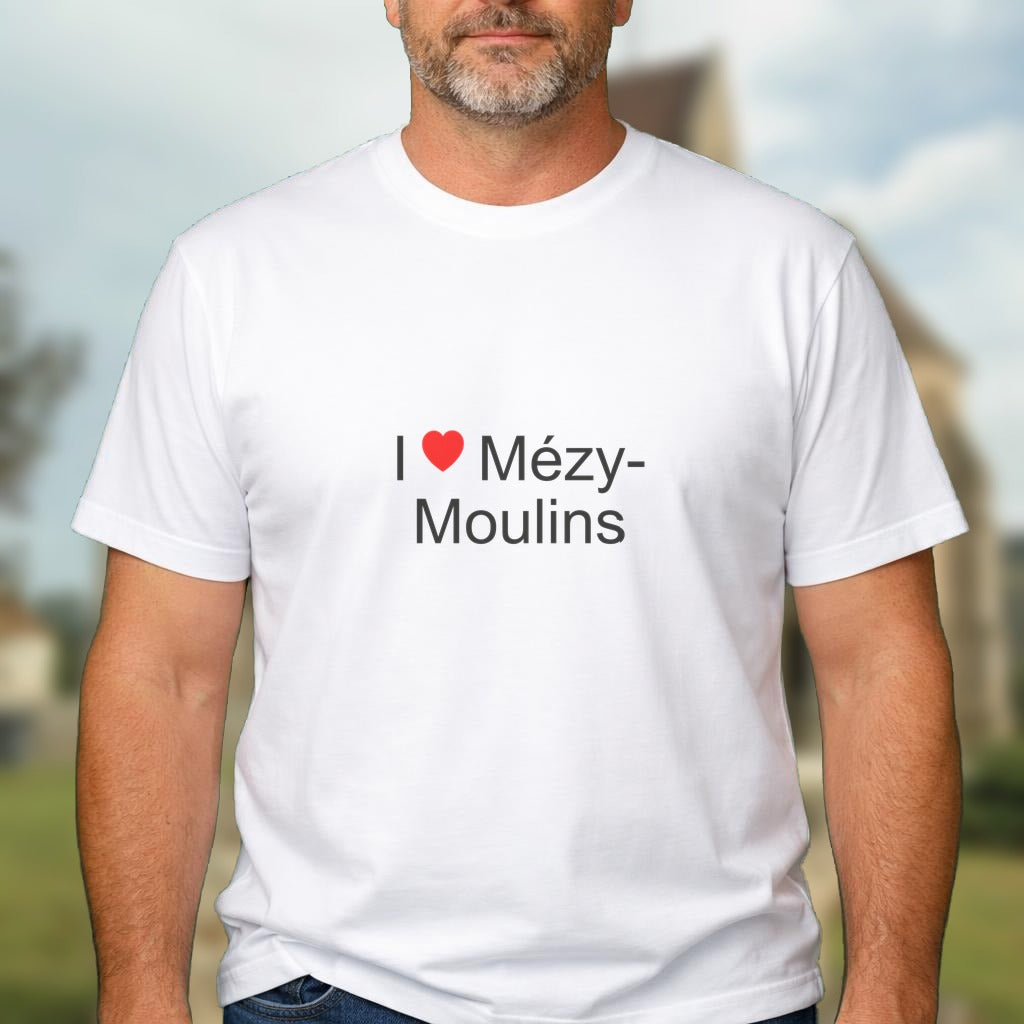 T-shirt I love mézy-moulins