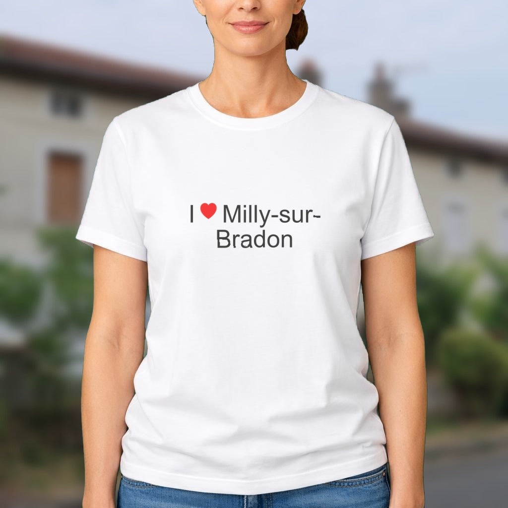 T-shirt I love milly-sur-bradon
