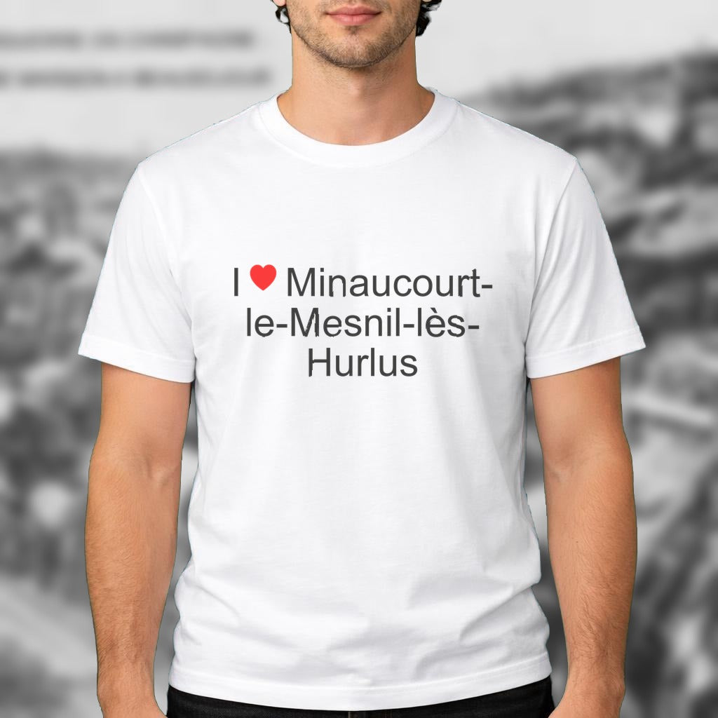 T-shirt I love minaucourt-le-mesnil-lès-hurlus