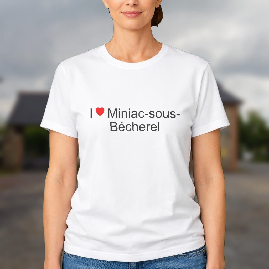 T-shirt I love miniac-sous-bécherel