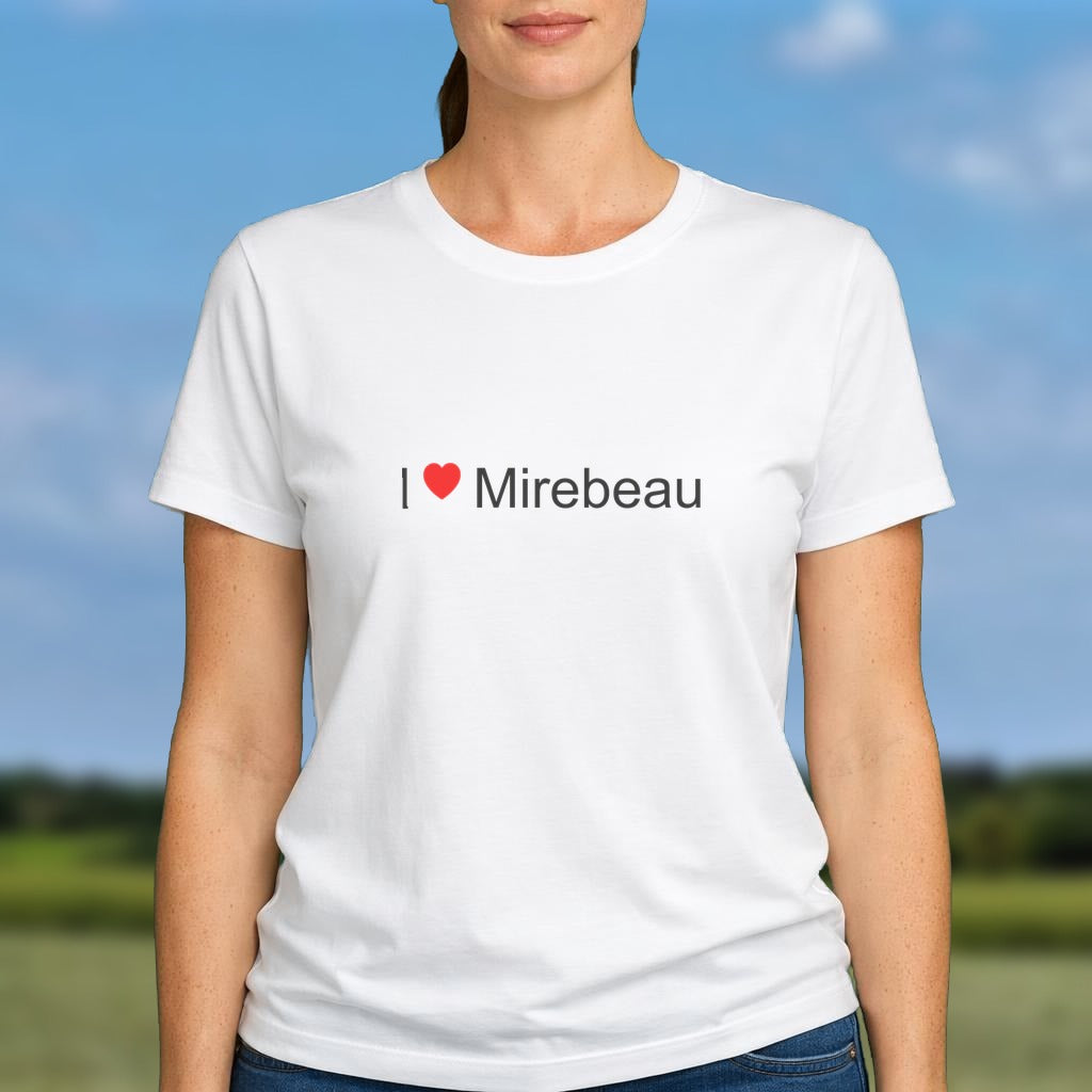 T-shirt I love mirebeau