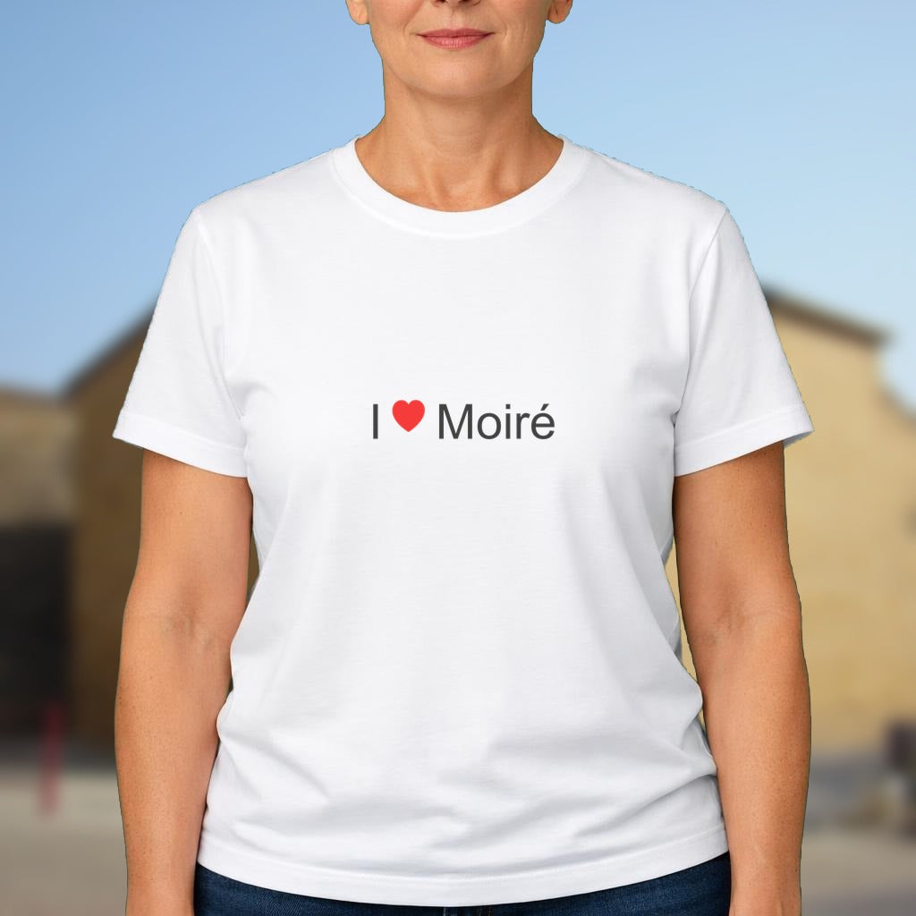 T-shirt I love moiré