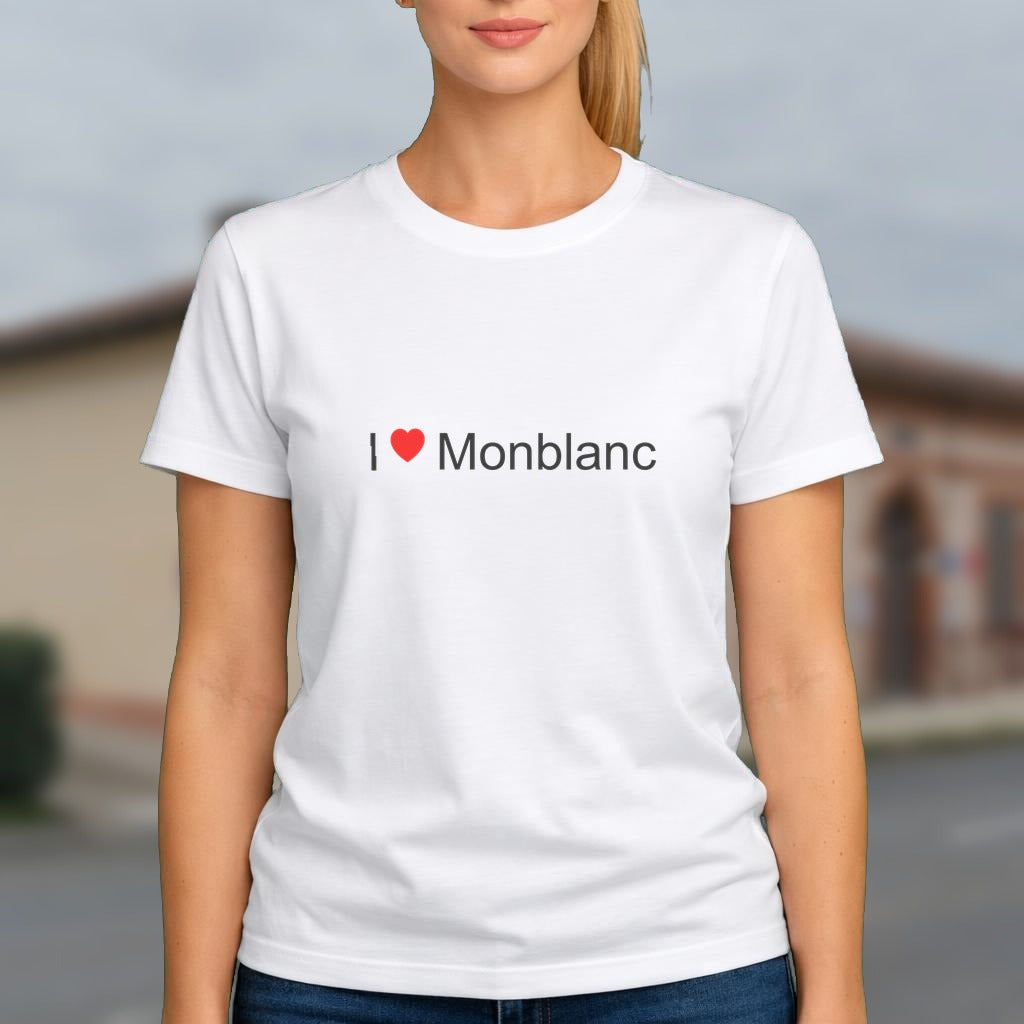 T-shirt I love monblanc