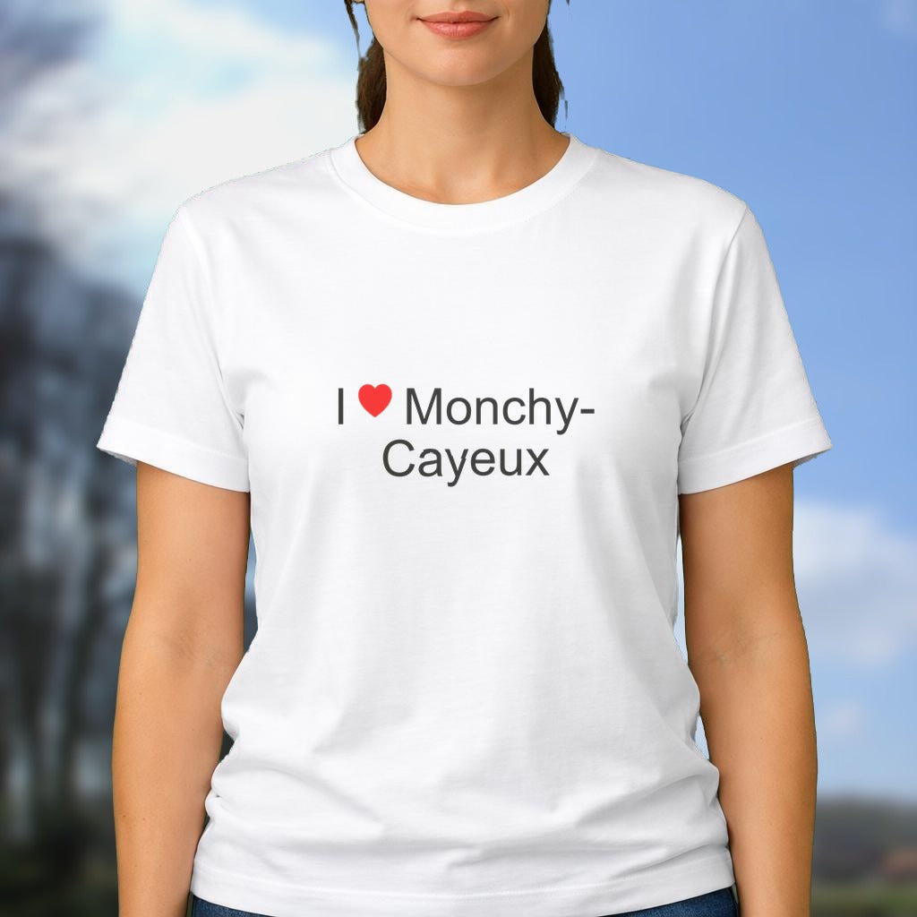 T-shirt I love monchy-cayeux