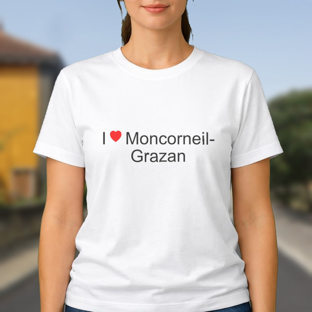 T-shirt I love moncorneil-grazan