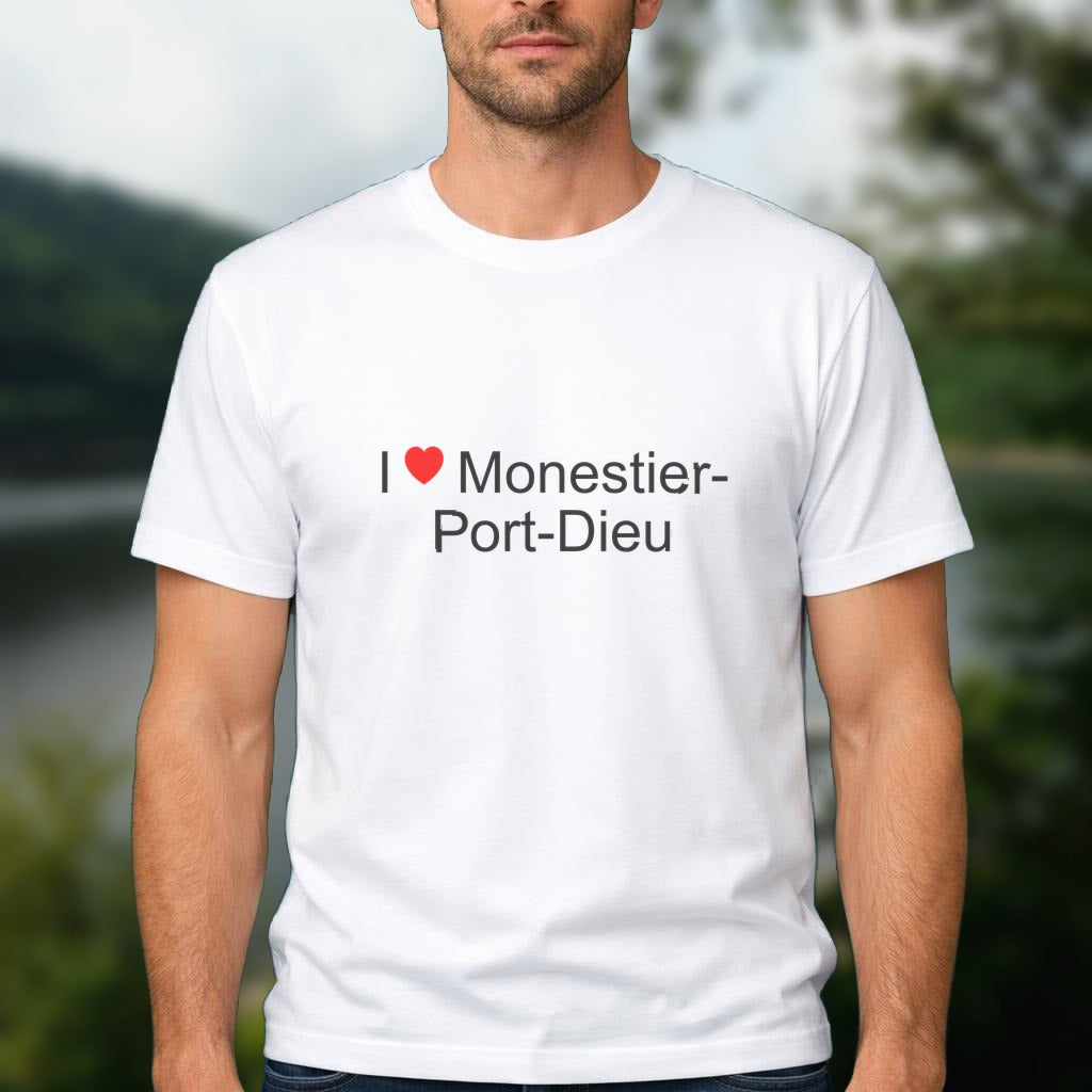 T-shirt I love monestier-port-dieu