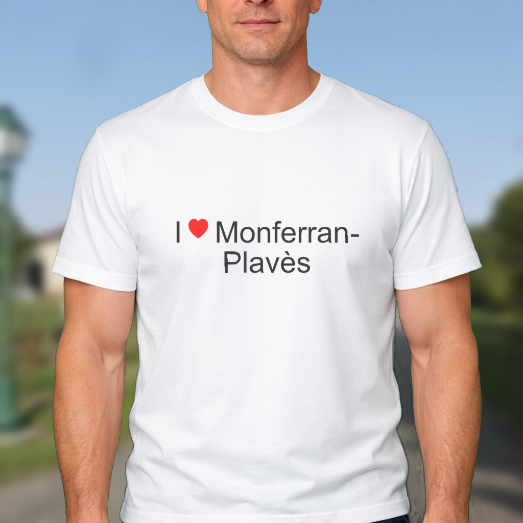 T-shirt I love monferran-plavès