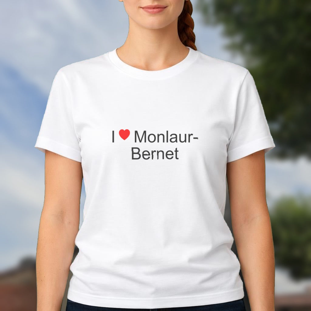 T-shirt I love monlaur-bernet