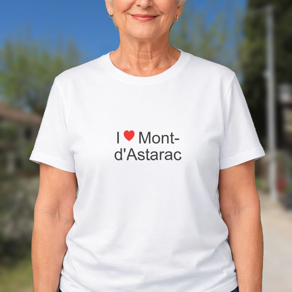 T-shirt I love mont-d'astarac