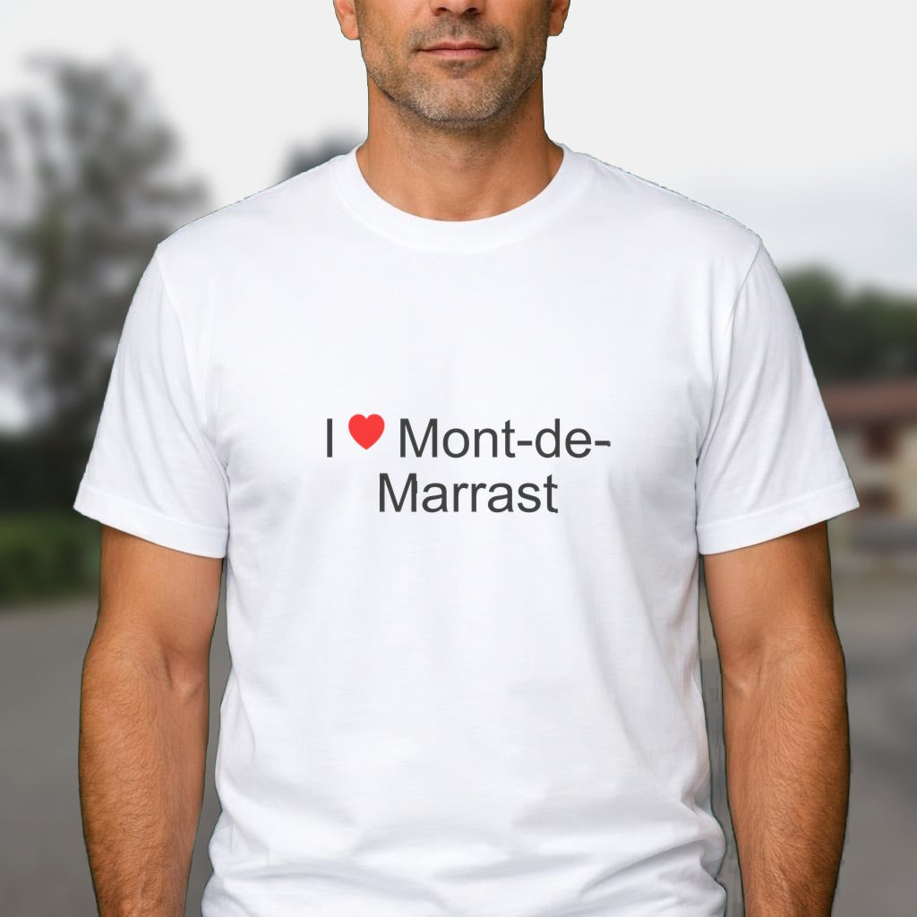 T-shirt I love mont-de-marrast