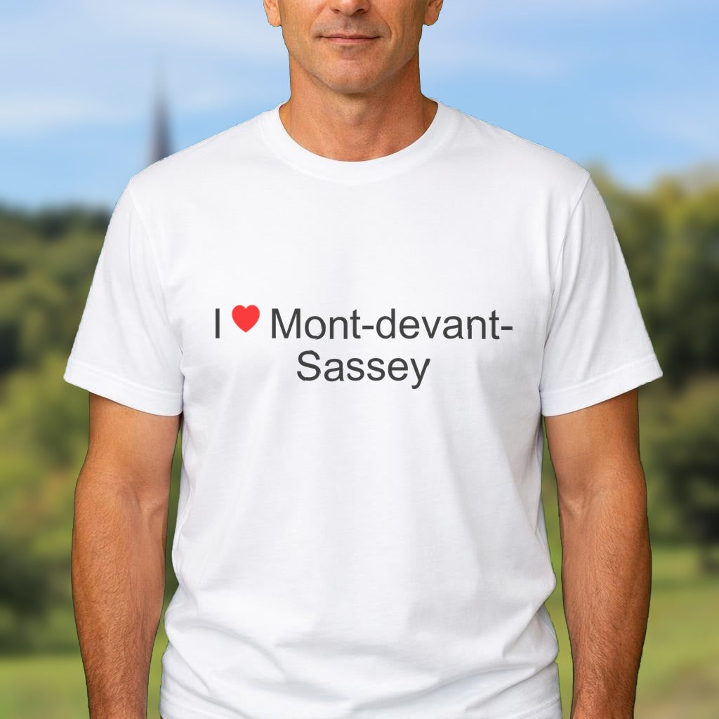 T-shirt I love mont-devant-sassey