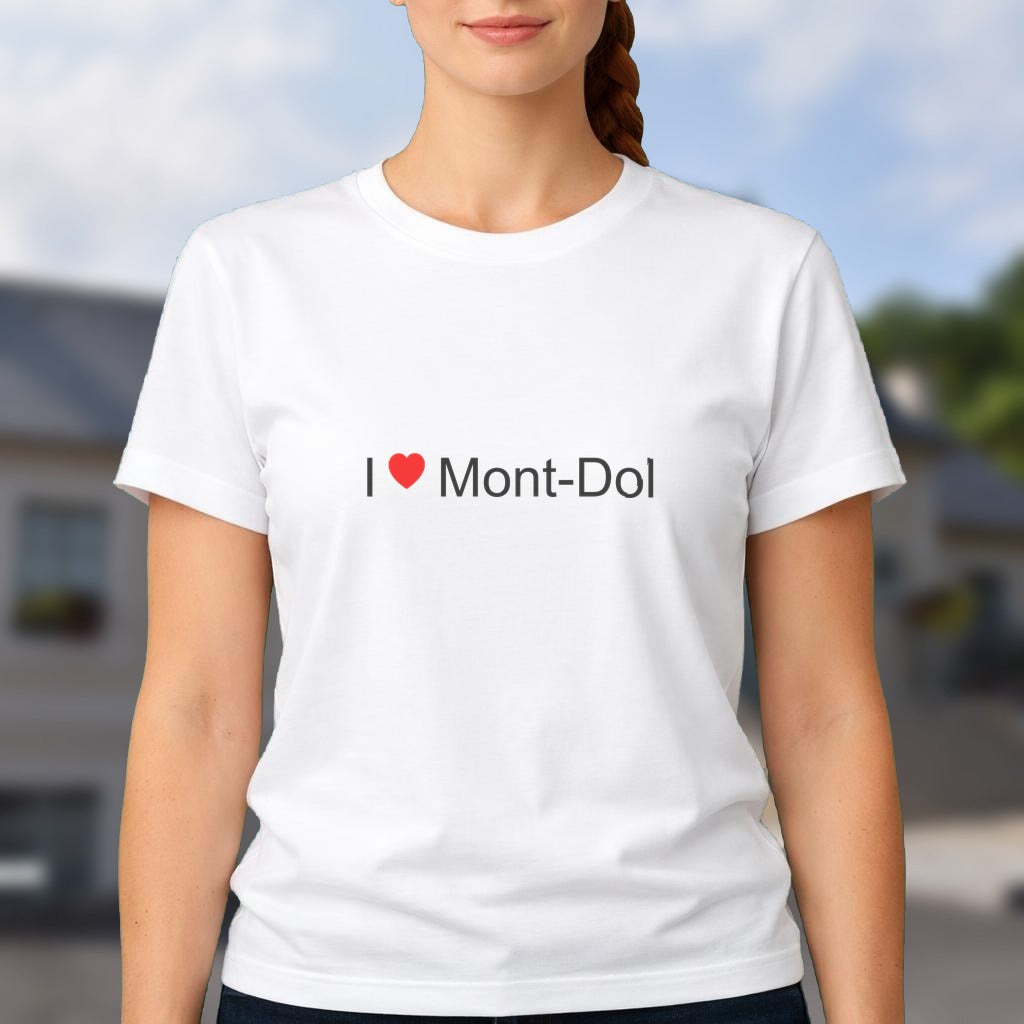 T-shirt I love mont-dol