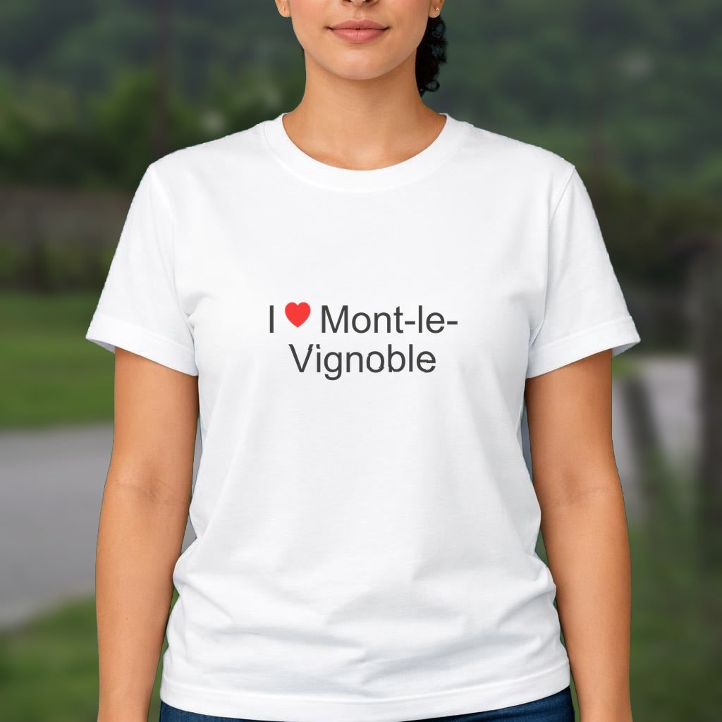 T-shirt I love mont-le-vignoble