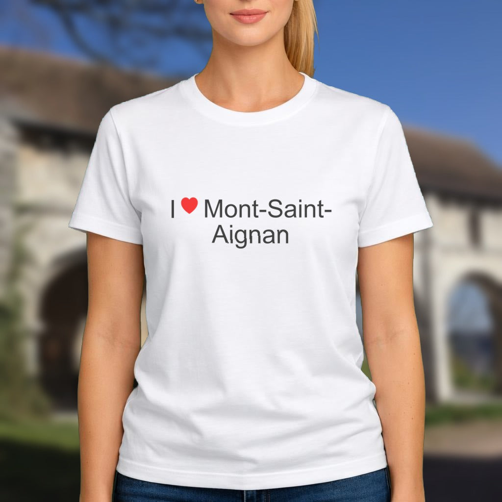 T-shirt I love mont-saint-aignan