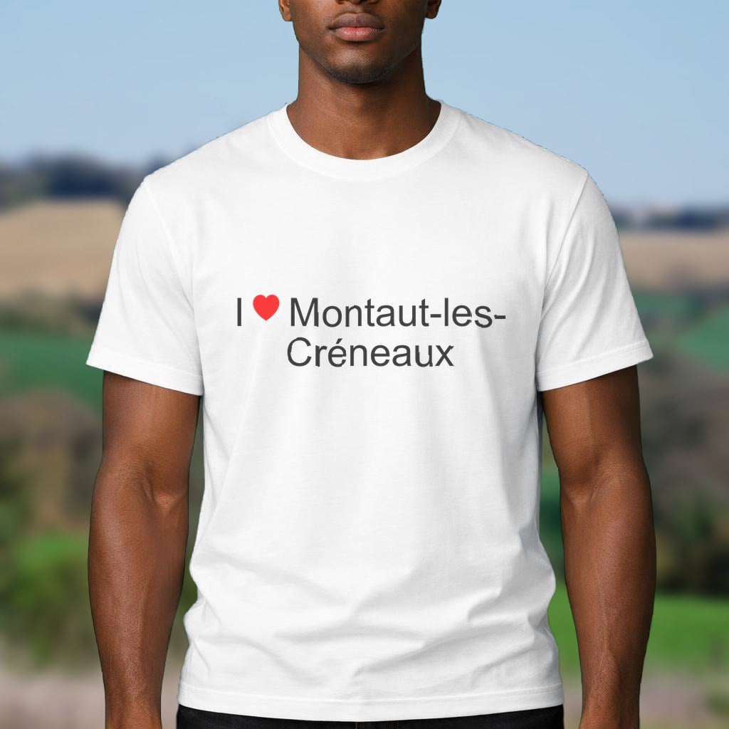 T-shirt I love montaut-les-créneaux